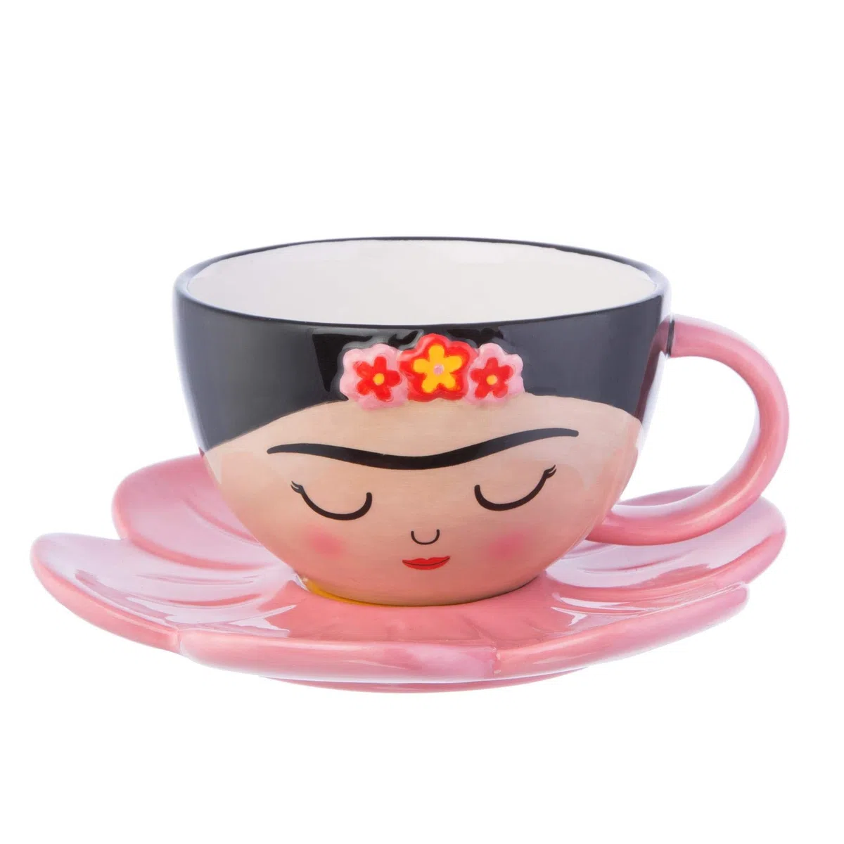 Sass and Belle, set di tazza e piattino Frida con motivo floreale