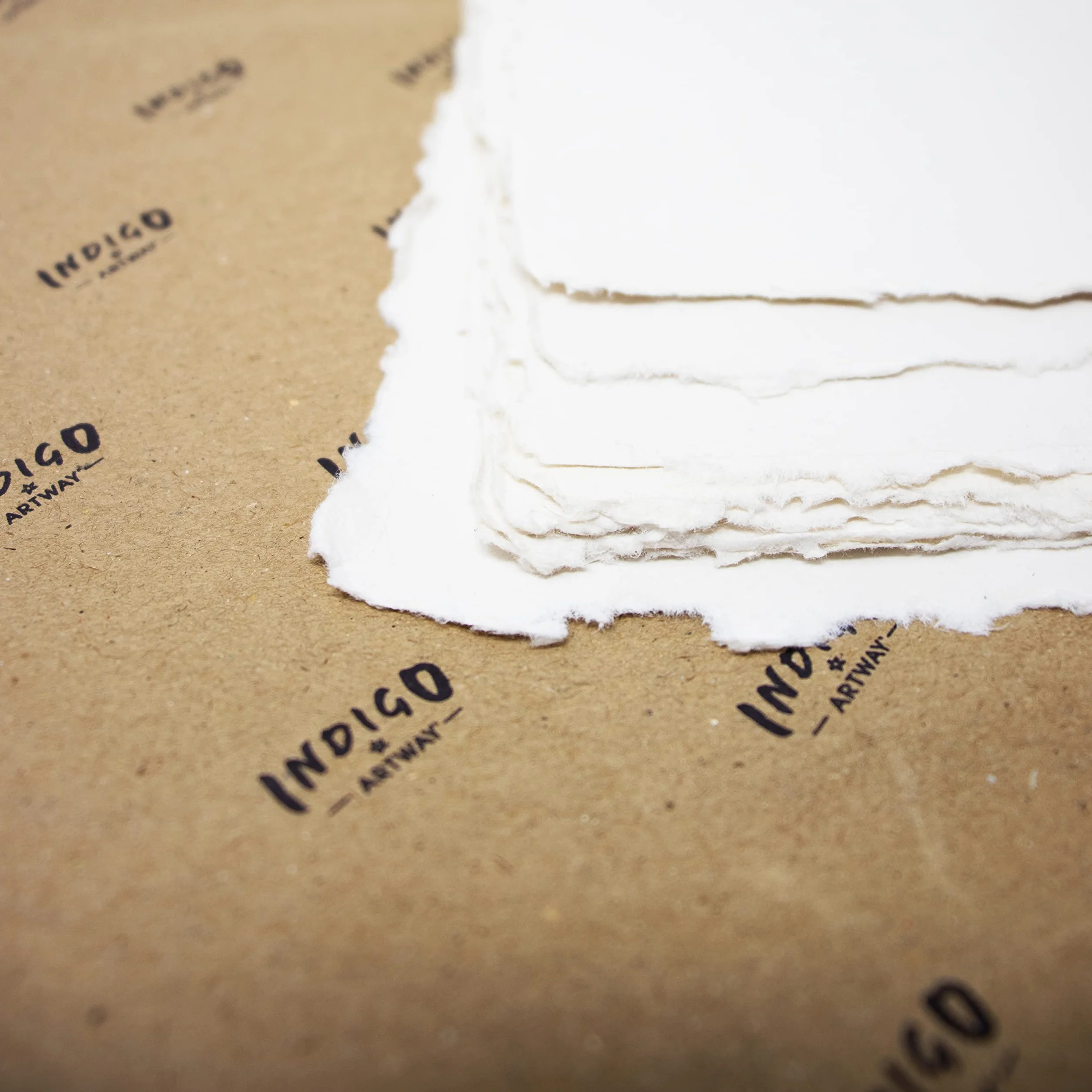 Artway Indigo - Carta di Cotone A4-100% Cotone/Fatto a Mano - 500gsm Struttura Media - A4 (15 fogli)