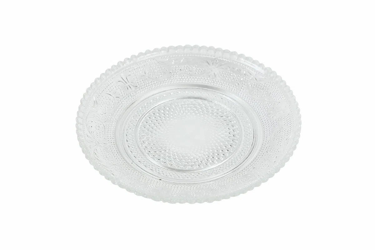 Villa d'Este Home Tivoli Set 6 Piattino pane Ø 14,5 cm in vetro, Imperial