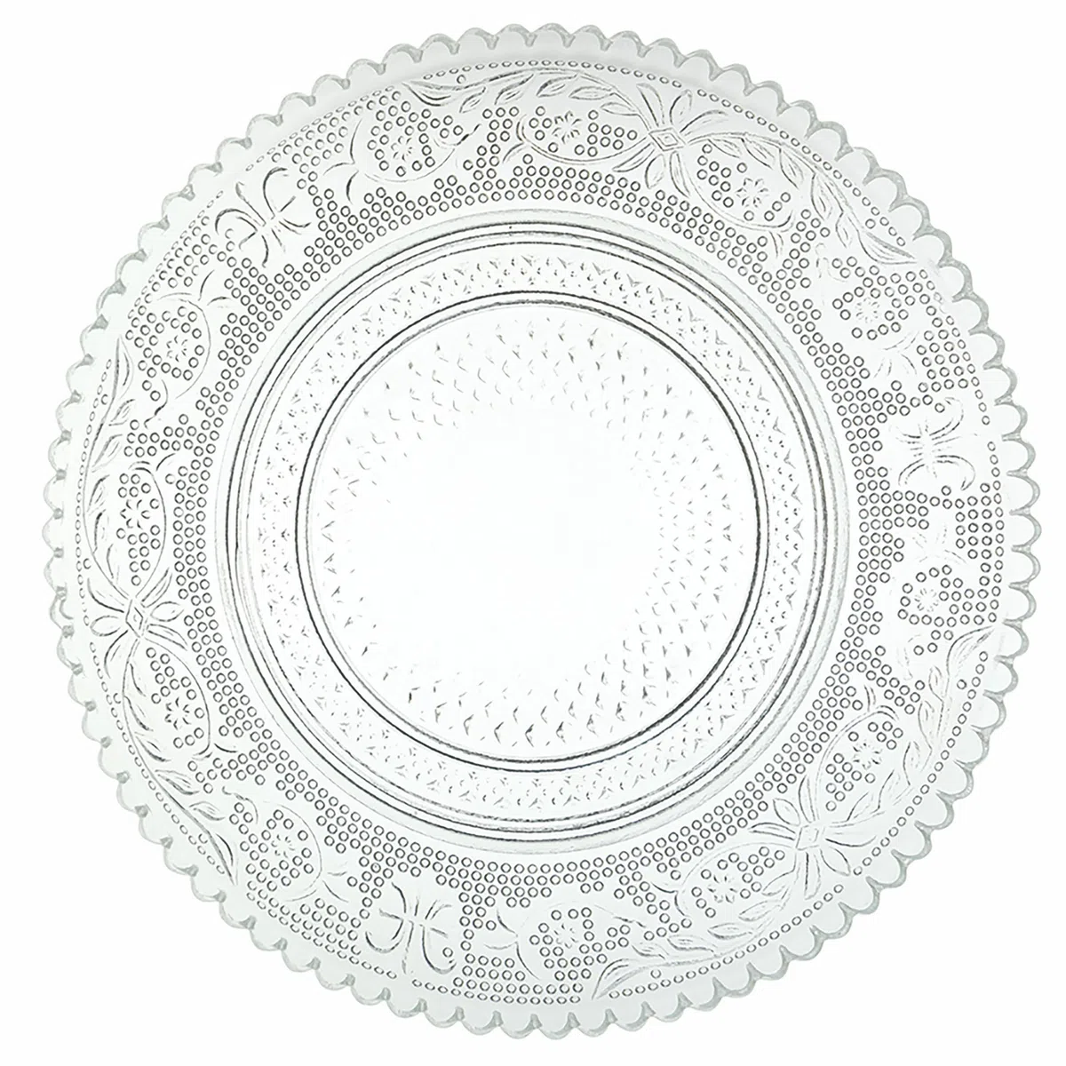 Villa d'Este Home Tivoli Set 6 Piattino pane Ø 14,5 cm in vetro, Imperial