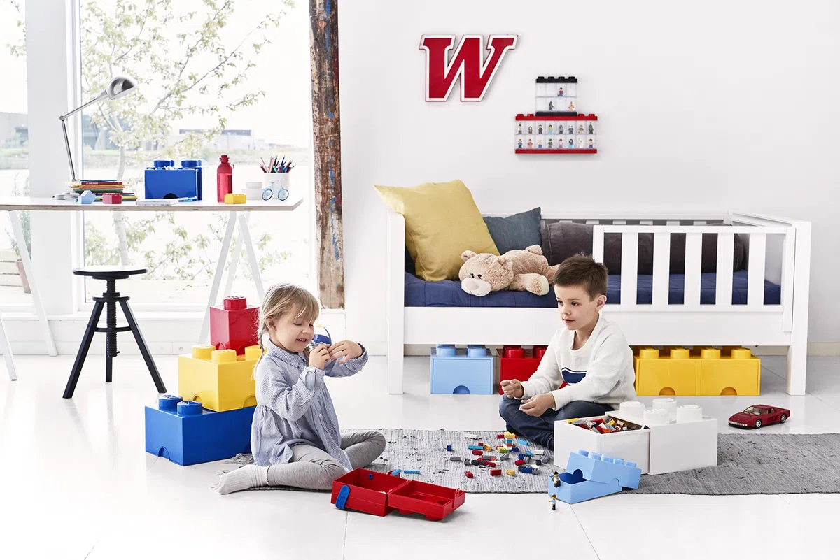 Lego l4005r.00 Storage Brick 4 con cassetti rosso