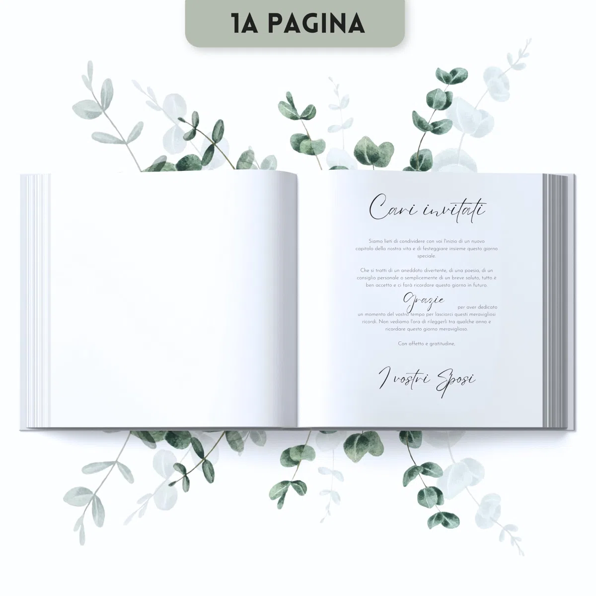 Libro degli Ospiti del Matrimonio con Domande da compilare - Guest Book Matrimonio per dediche per ricordi indimenticabili (44 Pagine Doppie)