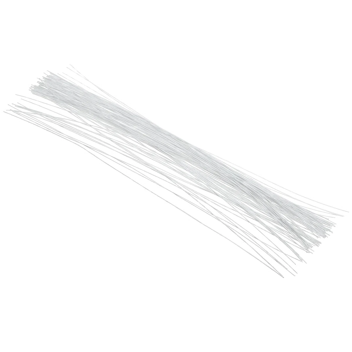PATIKIL Filo Per Steli Floreali In Ferro Avvolto In Carta 26 Gauge 40 Cm 100 Pezzi Accessori Per Steli Fiori Artificiali Per Bouquet Fai Da Te E Decorazioni Artigianali Bianco