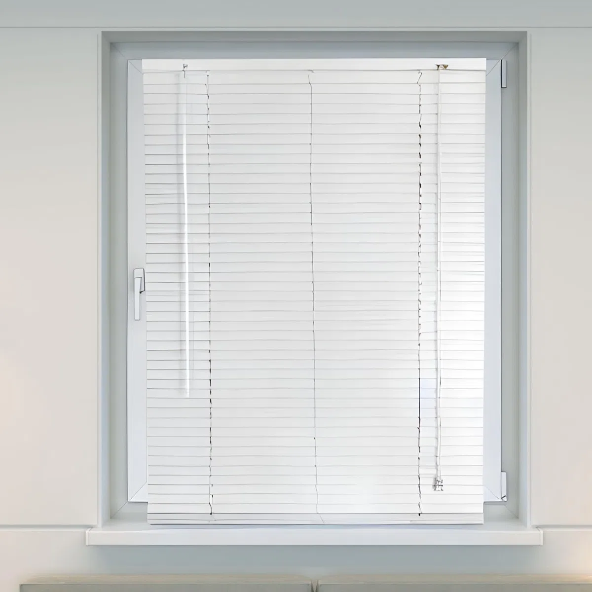 Veneziana Bianca PVC Dimensioni 120 x 160 cm Lamelle Regolabili Privacy Protezione Solare Casa Ufficio