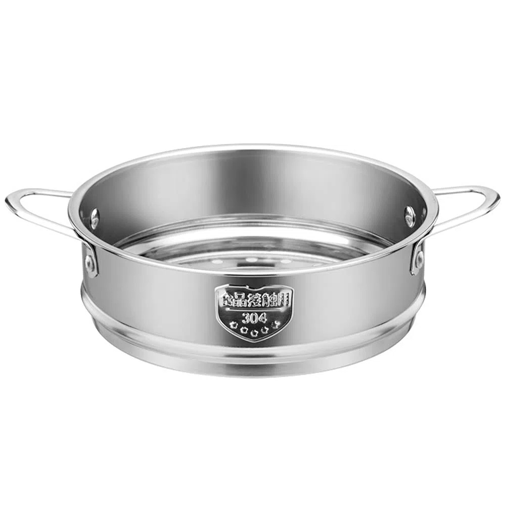 Inserto Vapore Forato, Cestello per Cottura, Cestello Cuocere Verdure Vapore, Piroscafo Acciaio Inox 21.7-22 cm cm, Diametro Interno 22 cm, con Maniglia, per Frutti Mare, Verdure