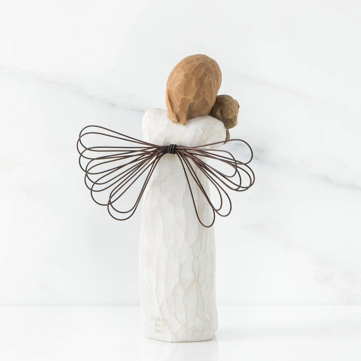 Willow Tree Figurina Angelo Dell'Amicizia, Resina, Design Di Susan Lordi, 13 Cm, Beige (Natur)