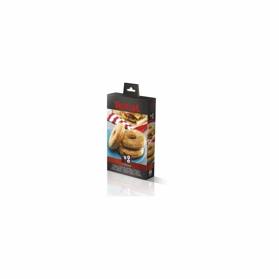 TEFAL Accessoires XA801612 Lot de 2 plaques bagels Snack Collection