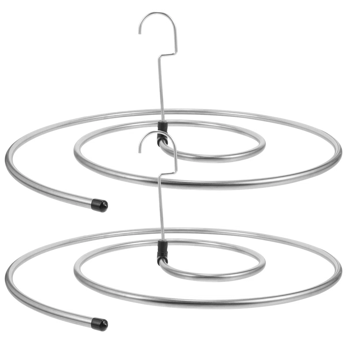 Copri Bucato per Balcone Stendino per Lenzuola a Spirale in Acciaio Inossidabile Spesso, 2 Pezzi, Rotazione 360°, Salvaspazio per Lavanderia e Asciugatura di Stile Casuale