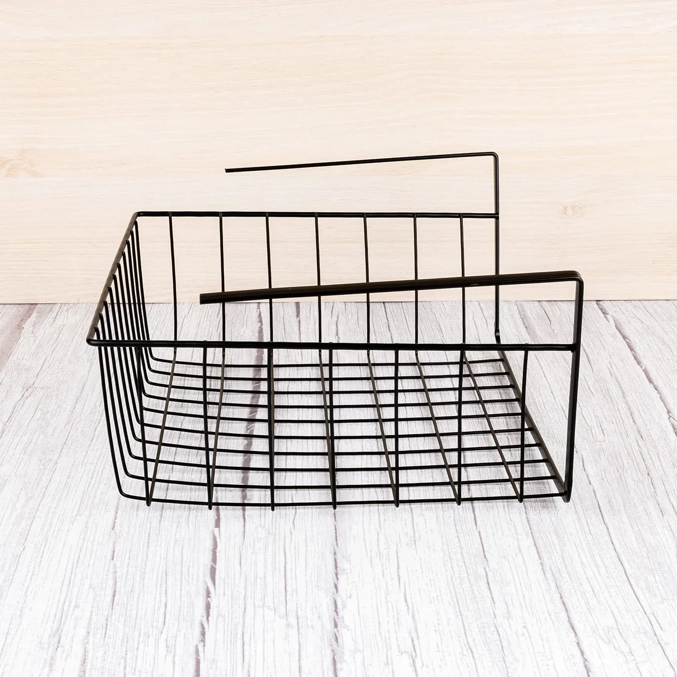 Confezione da 2 cestini portaoggetti da cucina sotto ripiano cestello in metallo per armadi da cucina 30 x 24,5 x 14 cm cestino appeso sotto mensola