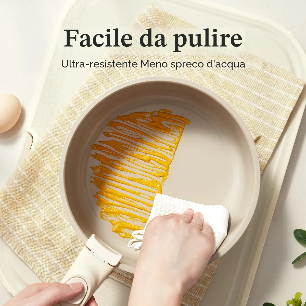 Redchef Set di Pentole Ceramica e Casseruola con manici rimovibili, pentole antiaderenti 16/18/20cm, coperchio ermetico 3-in-1, compatibile con induzione e tutti i piani cottura, resistenti al forno