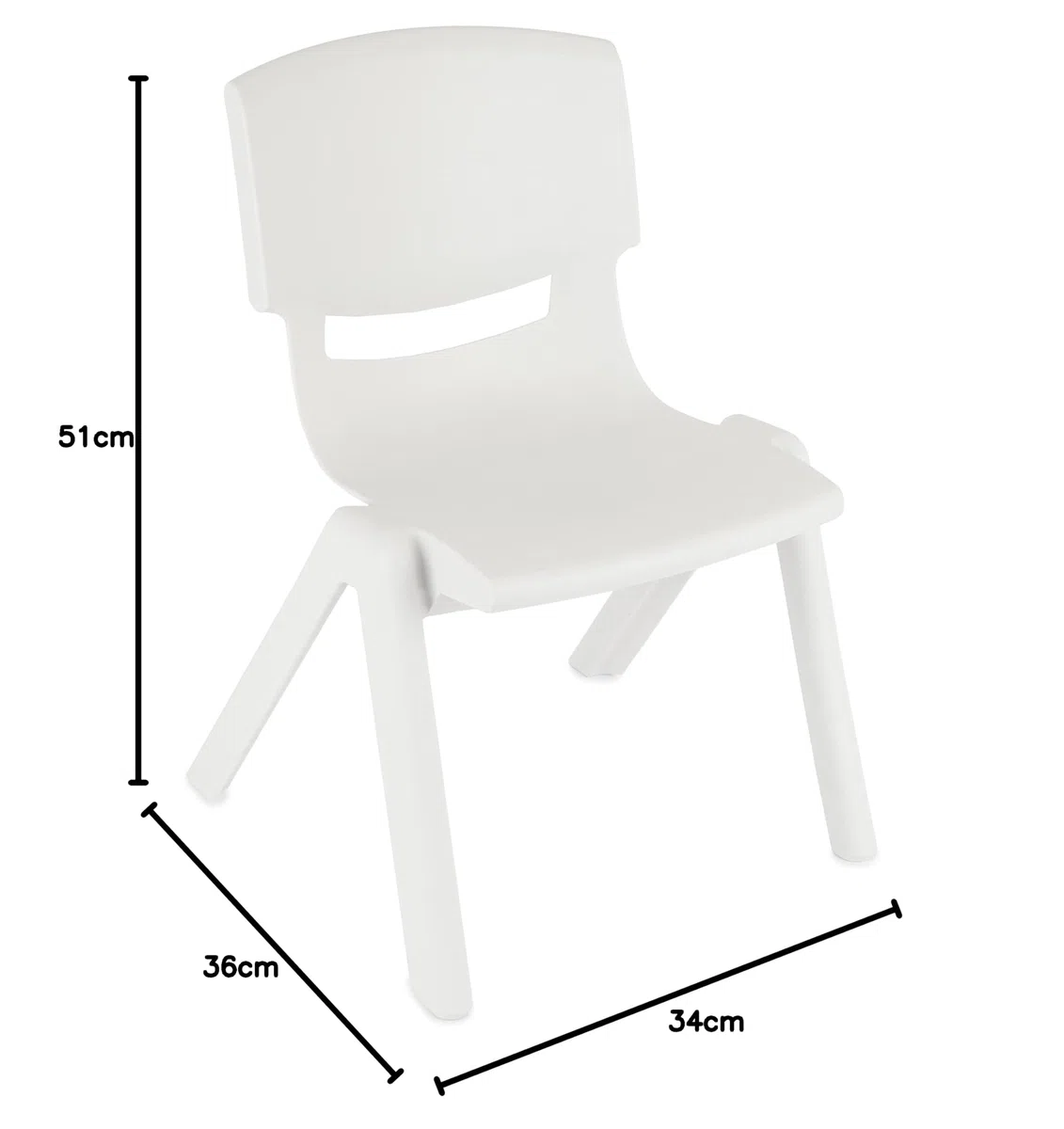 BIECO - Sedia per bambini con portata fino a 80 kg, impilabile e a prova di ribaltamento, per interni ed esterni, per bambini, per bambini, con sedie