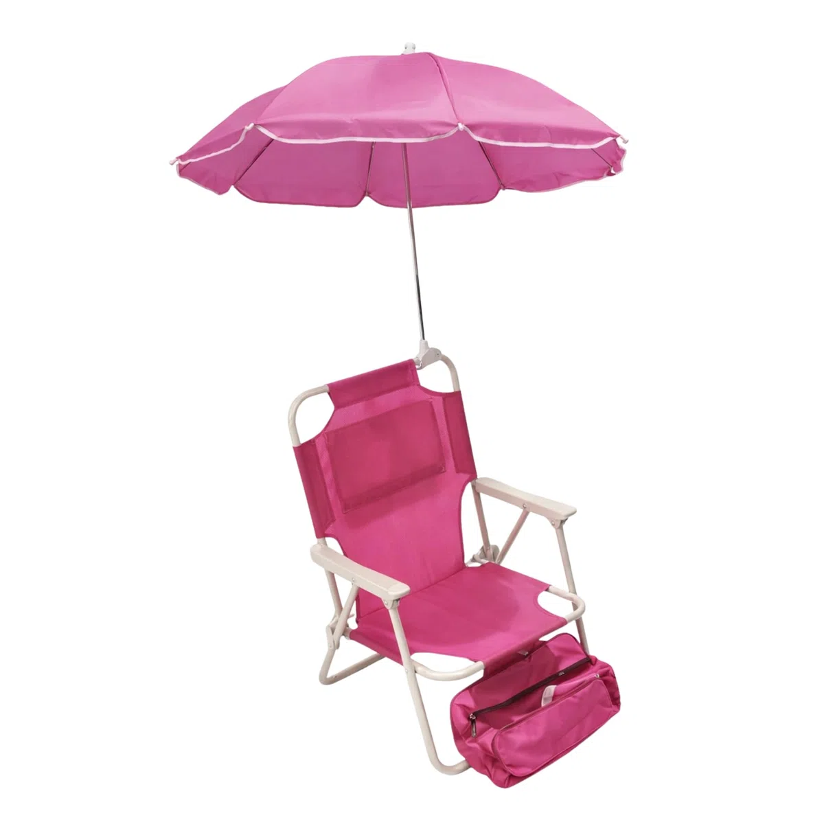Sedia con OMBRELLINO Bimbi Fucsia 37x40x47cm Struttura in Acciaio