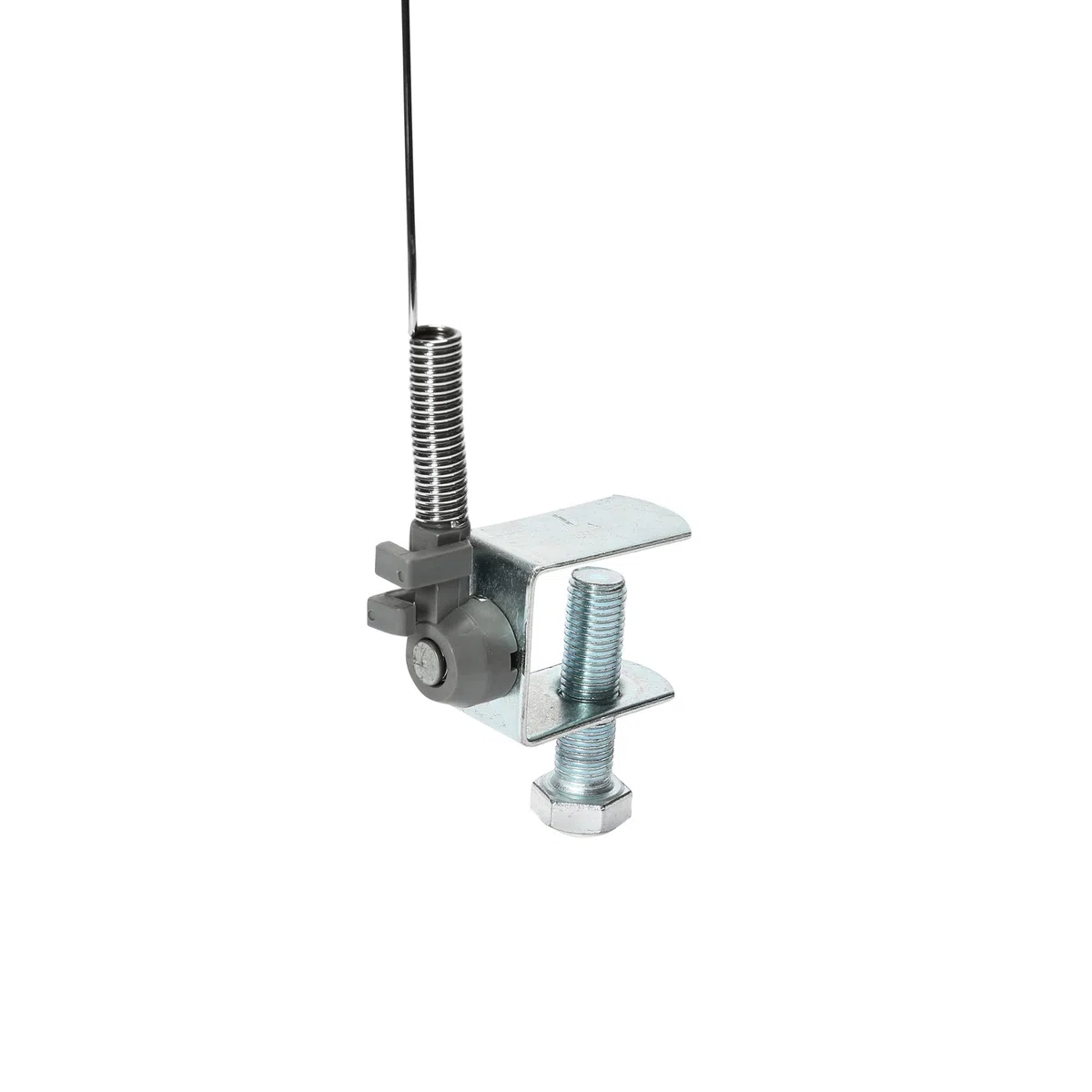 Household Essentials 175 Minder del Cavo in Ferro Verniciato a Polvere, Argento, Altezza 45,7 cm