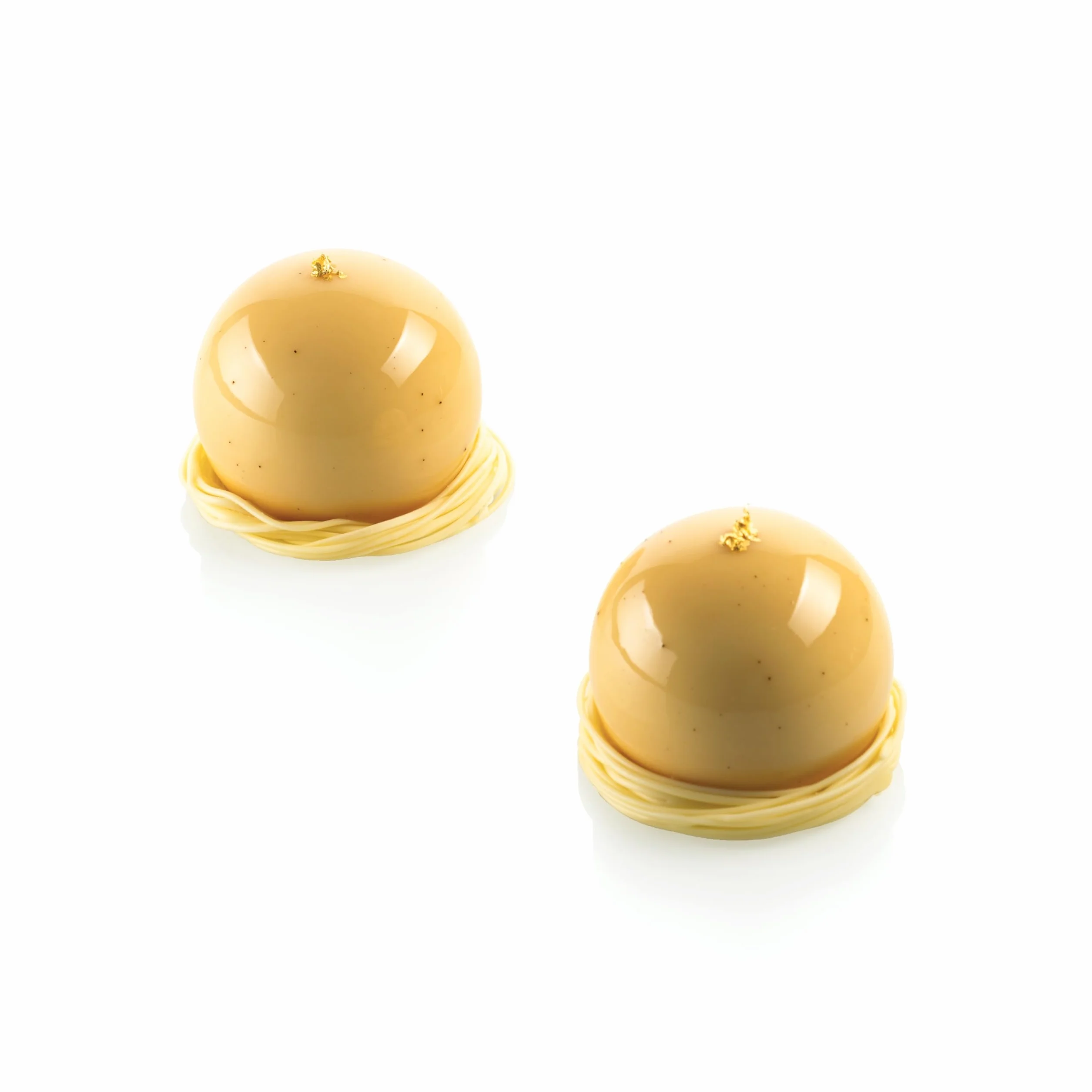 silikomart | Stampo in Silicone per Monoporzioni DOLCE TARTUFO, Antiaderente, 8 Monoporzioni, Confezione da 1 Stampo per Dolci, 3D Design, Ø 62 h 52 mm, Volume 960 ml, Made in Italy