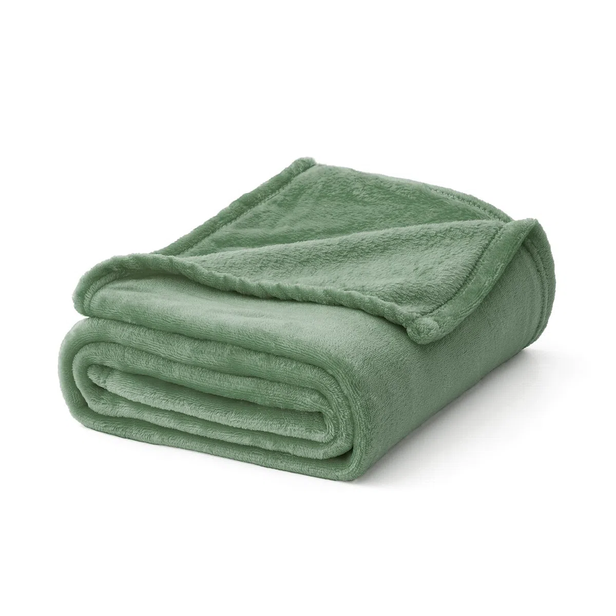 MIULEE Coperta Plaid Plaid in Pile per Divano in Velluto Coperta Singolo e Matrimoniale Letto Coperta Morbida Decorazioni Casa Poltrona Tinta Unita per Letto Ufficio 130x150 CM Verde Chiaro