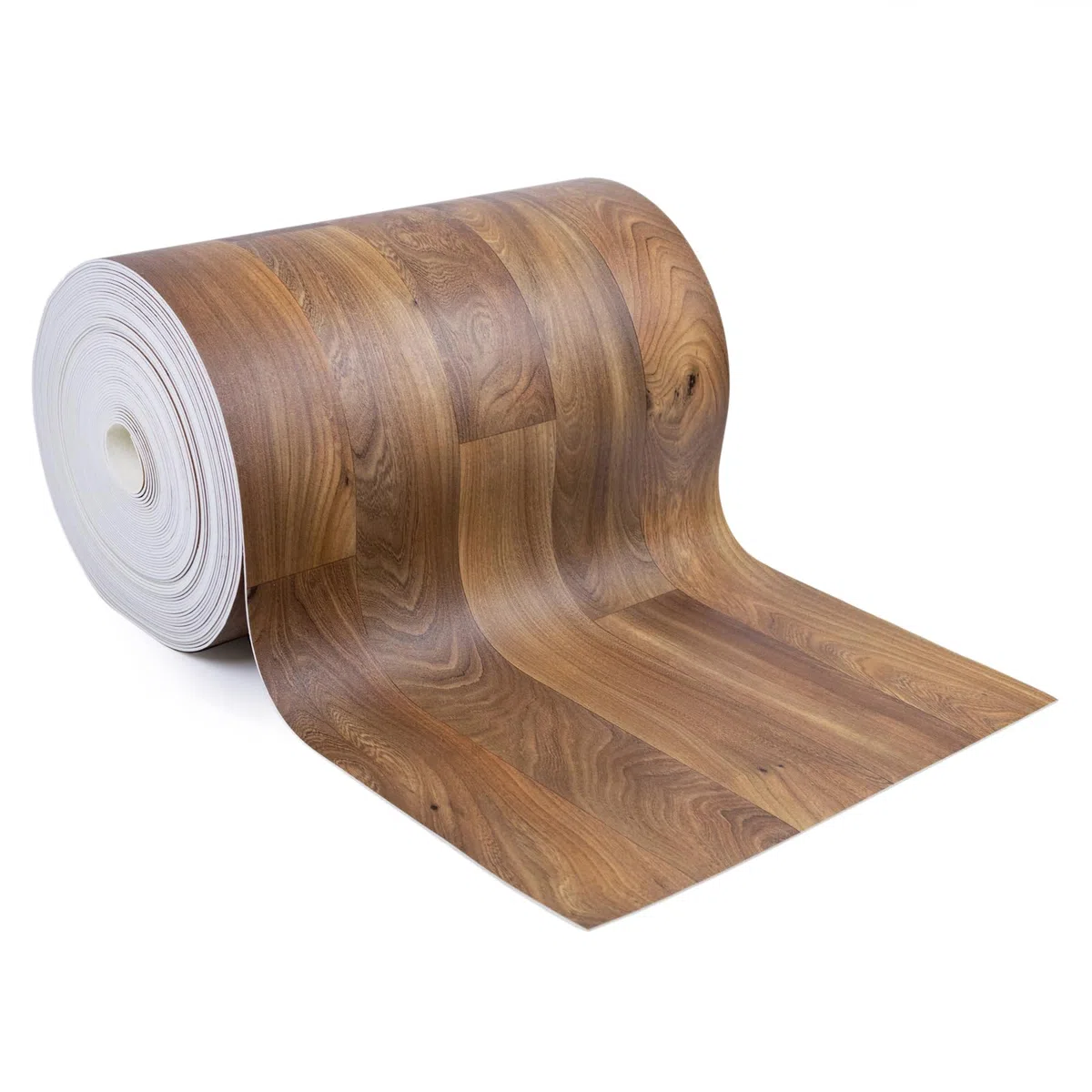 Giuri Tessuti Tappeto Runner in vinile - Passatoia Antiscivolo per Cucina Bagno - Largo 50 cm - Effetto Legno Parquet - Antimacchia (140 Cm, MANDORLA)