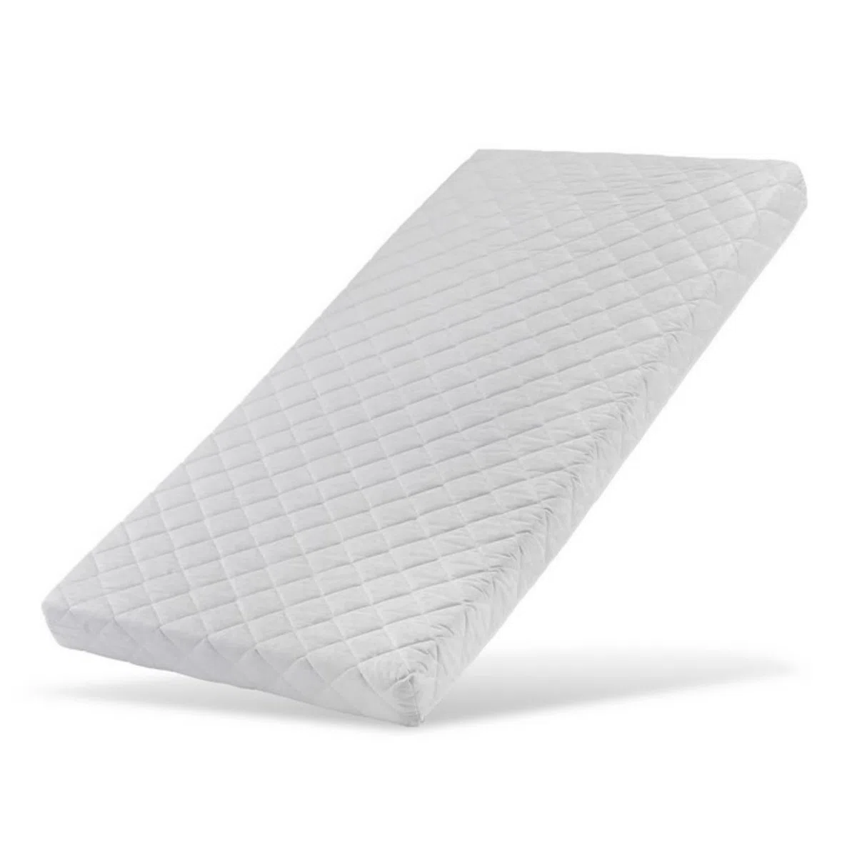 Materasso per bambini 60 x 120 cm con lenzuolo con angoli e rivestimento lavabile, materasso per bambini in schiuma fredda di alta qualità, 120 x 60 cm