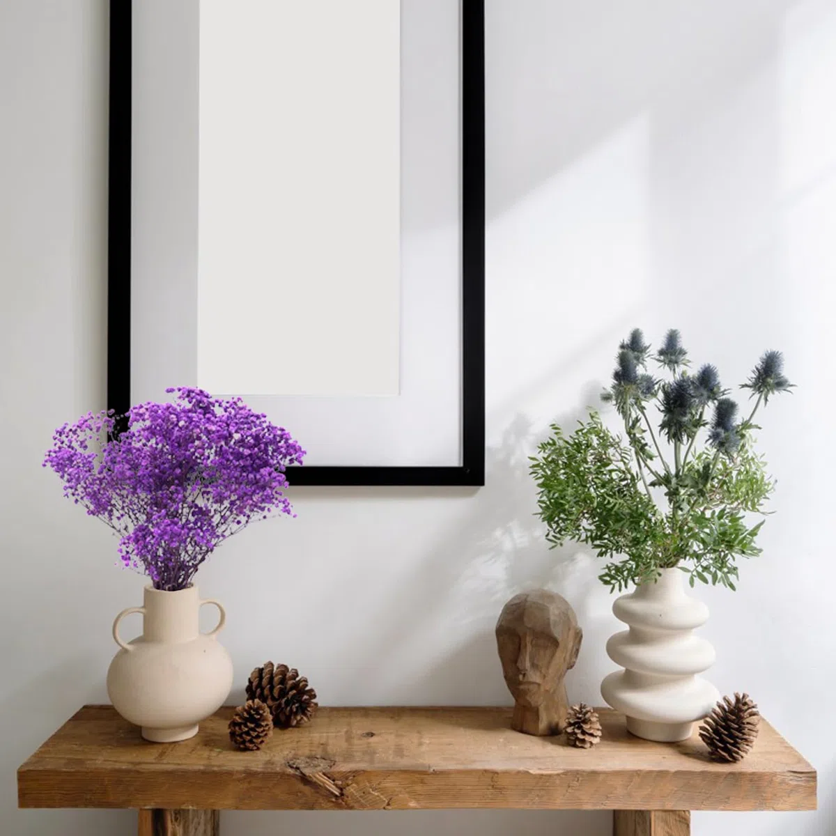 TooGet Fiori secchi naturali Babys Breath Bouquet Rami di Gypsophila per la decorazione della casa, matrimonio, decorazione della tavola, corona floreale fai da te, fiori secchi sfusi per vaso