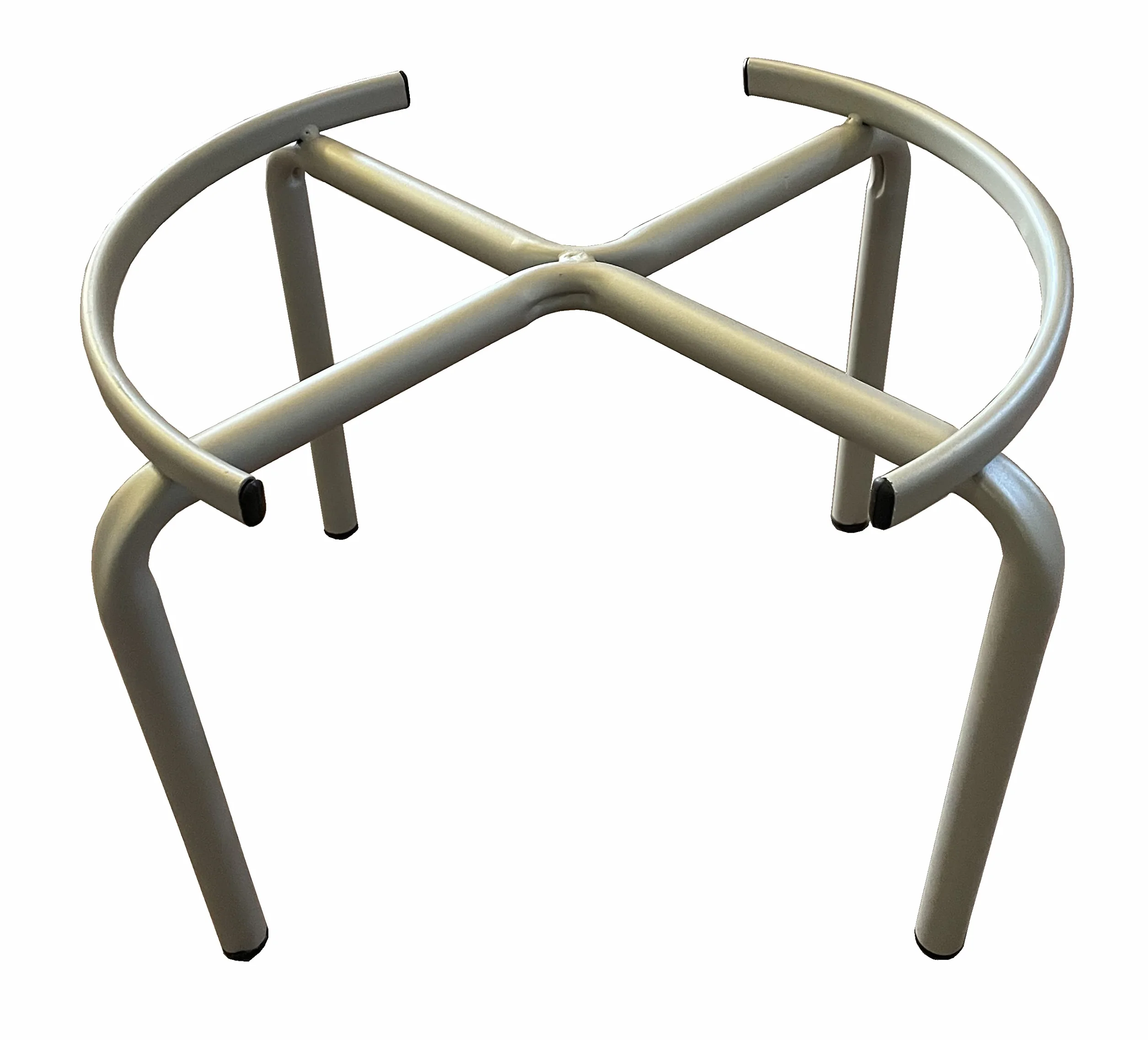 eacommerce Supporto Portafusto Piedistallo in Acciaio per Contenitori Fusti Botti Olio Vino (Ø 38 cm - Fusti da 50 Litri)