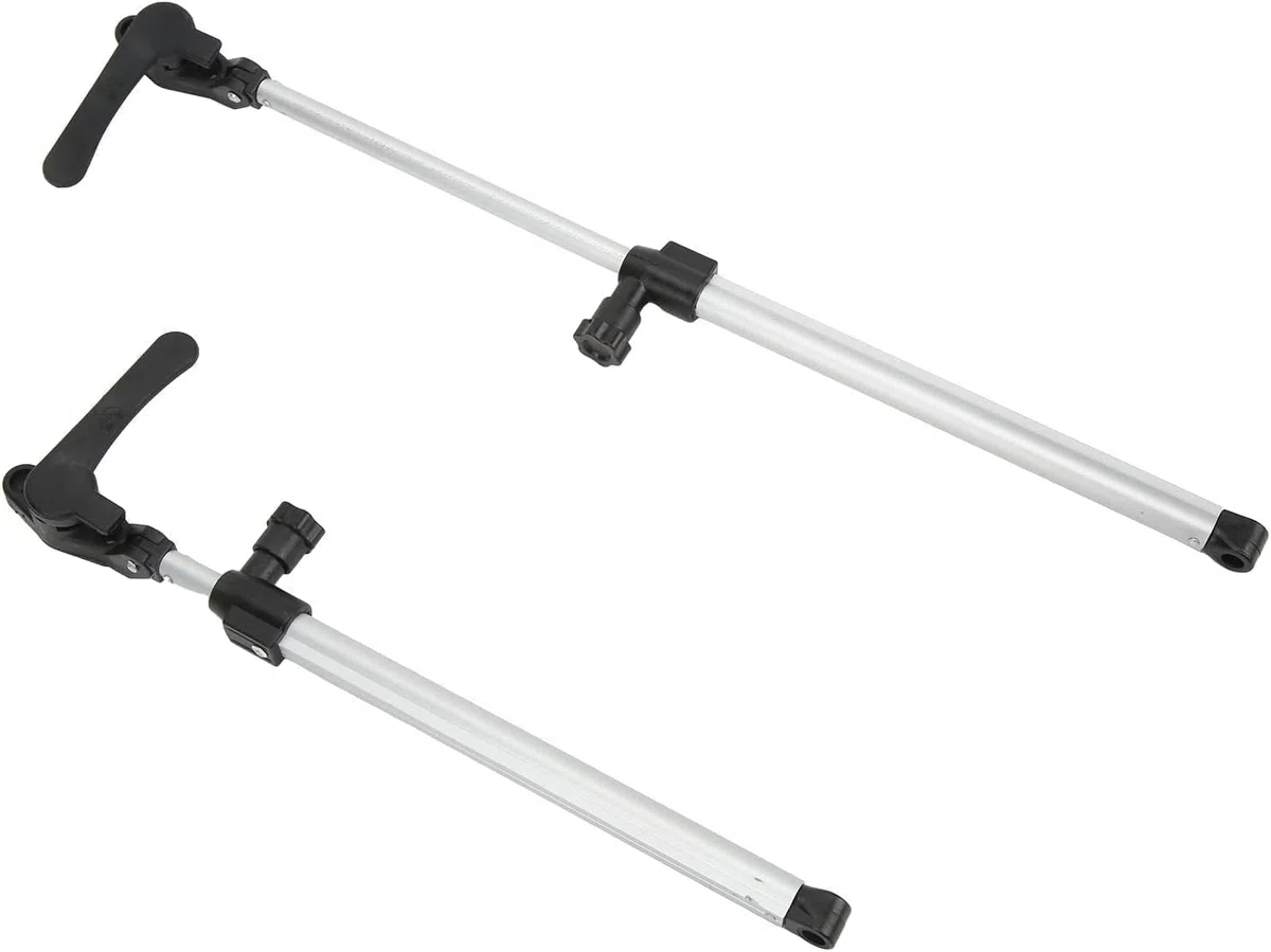 Asta di Supporto per Finestra , 2 Pezzi, Lega di Alluminio Telescopica, 310-435 mm, Leggera, Alta Tenacità, per Rimorchio