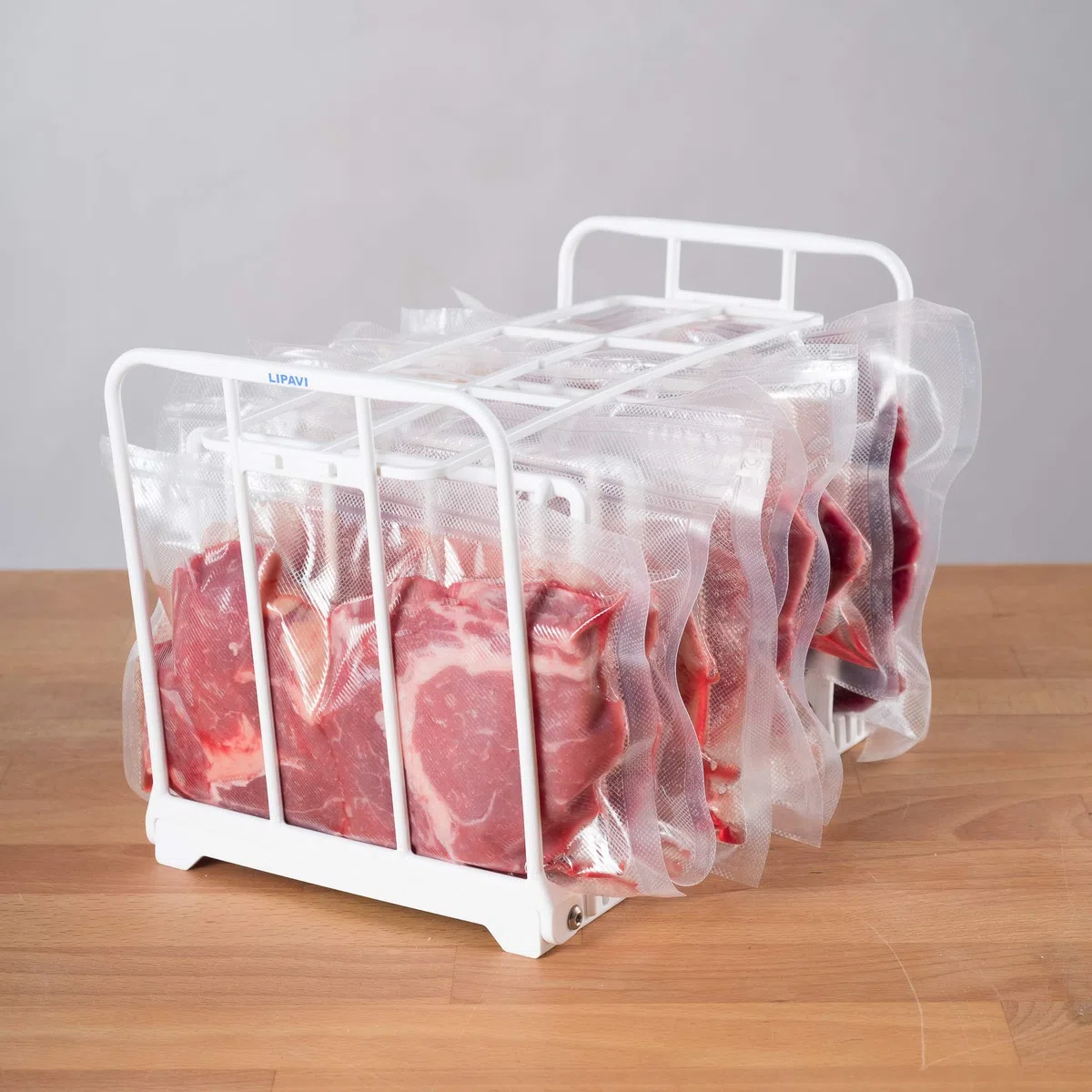 LIPAVI Sous Vide – Modello N20X | Rastrelliera professionale | Accessori in acciaio inossidabile (316L) per cucina | In acciaio inossidabile, regolabile, pieghevole