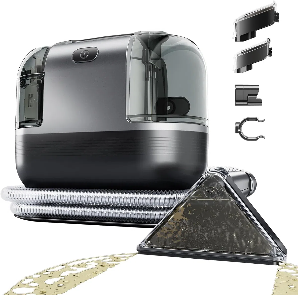 Pulitore per Tappeti 22 Kpa 600 W - Aspirapolvere Bagnato per Tappezzeria, Macchine e Divani
