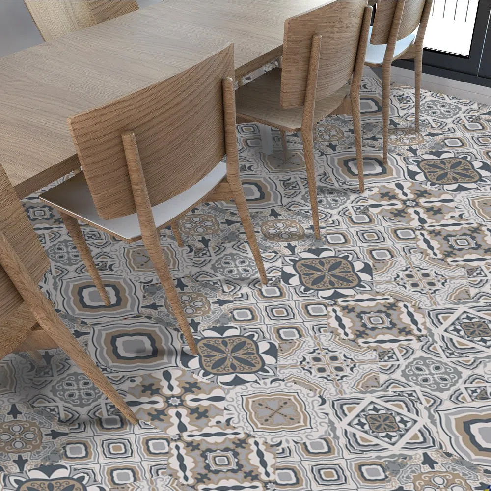 Alwayspon Vinyl Piastrelle Piano Adesivo per la Decorazione Domestica - Esagono Salotto Cucina Bagno Pavimento Campagna Decalcomanie, Sbucciare e Stick autoadesiva