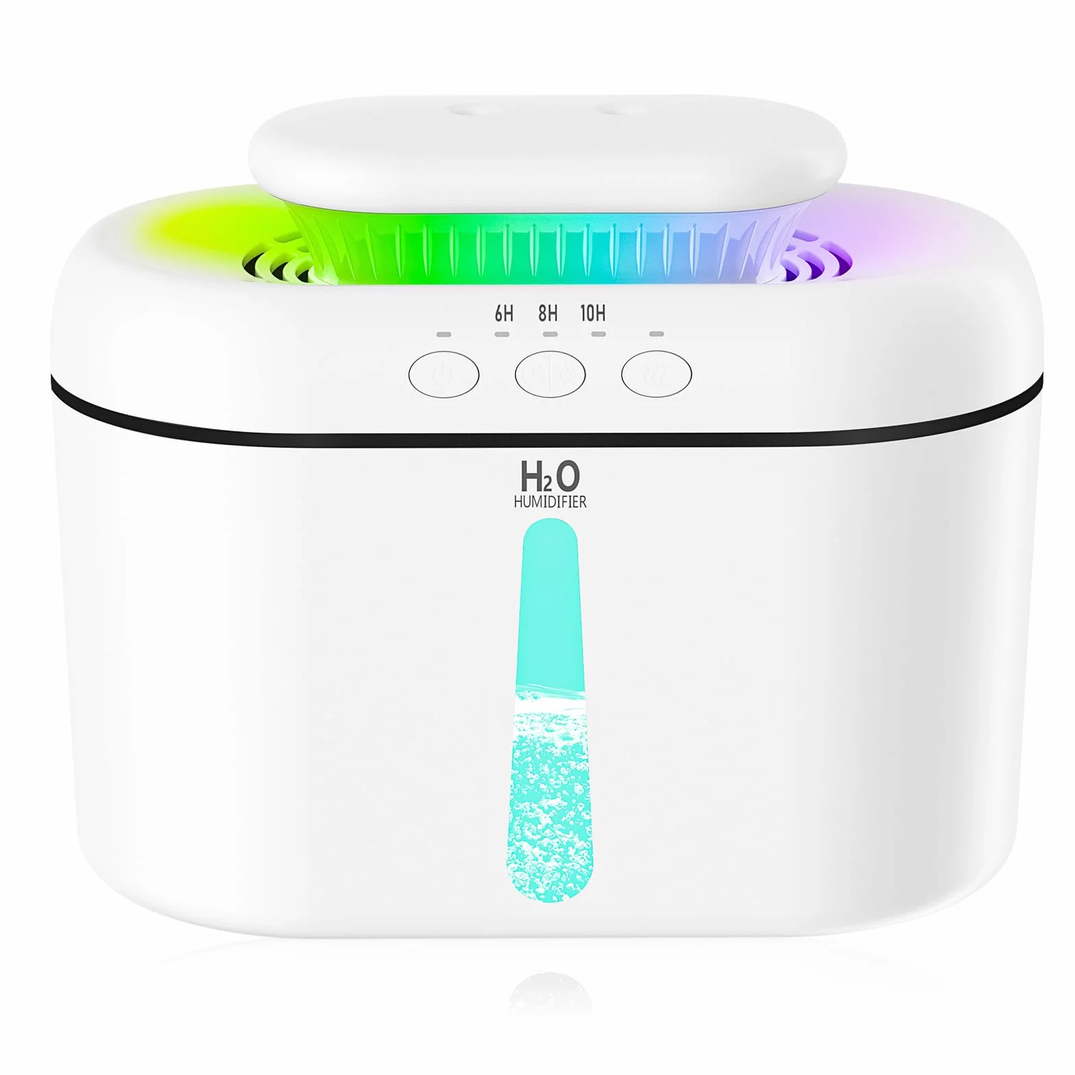 Umidificatore Ambiente 2L umidificatore ambiente bambini Umidificatore Ultrasuoni a Nebbia Fredda,Silenzioso 28 dB, richiede un collegamento alla rete elettrica per il funzionamento.
