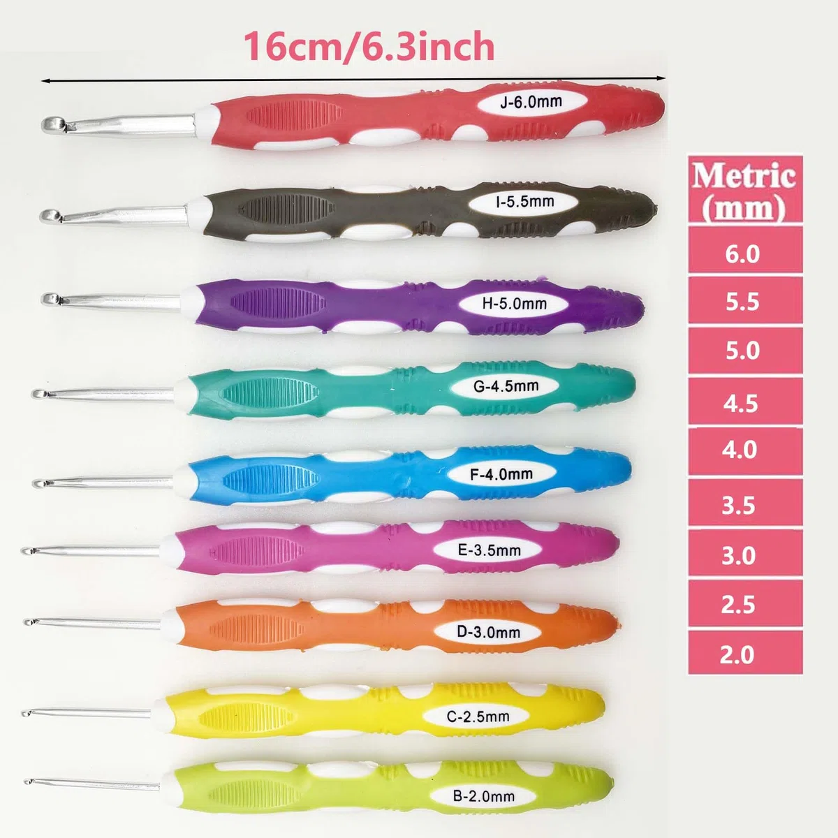 Allazone Kit all'uncinetto per principianti e adulti, kit all'uncinetto per bambini e adulti, 131 pezzi, kit professionale per lavorare a maglia all'uncinetto, kit per lavoro a maglia con aghi e