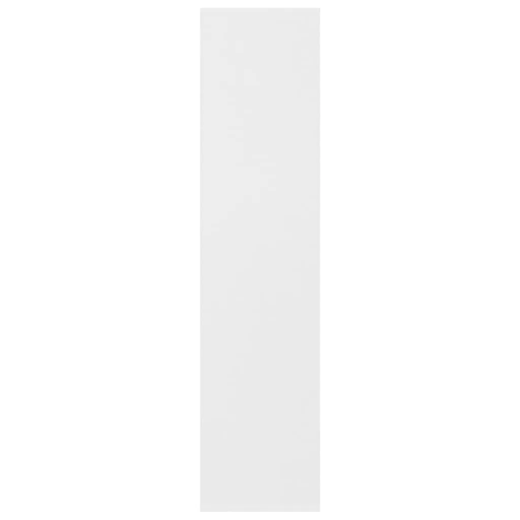 Scaffale decorativo per soggiorno, libreria, ufficio, libreria, bianco, 50 x 25 x 106 cm, materiale in legno, per libri, soggiorno, studio, ufficio