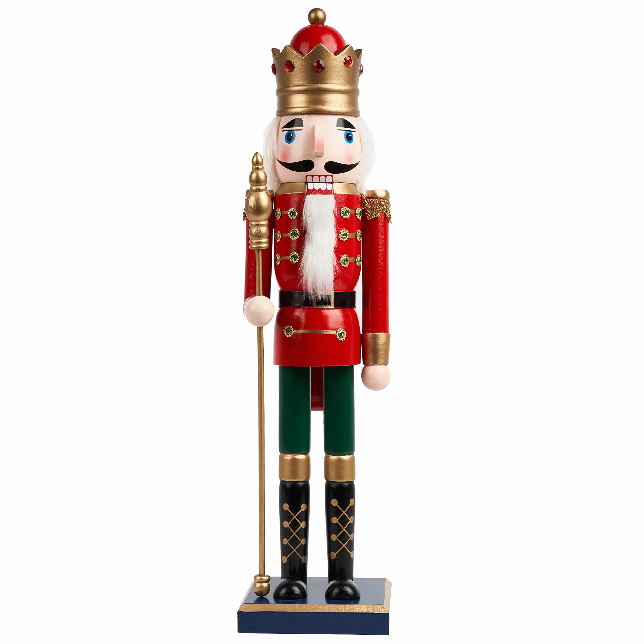 THE TWIDDLERS Grande Soldato Schiaccianoci Natalizio in Legno Fatto a Mano, 50cm - Materiale di Pino e Legno Premium, Decorazioni Natalizie Tradizionali Classiche