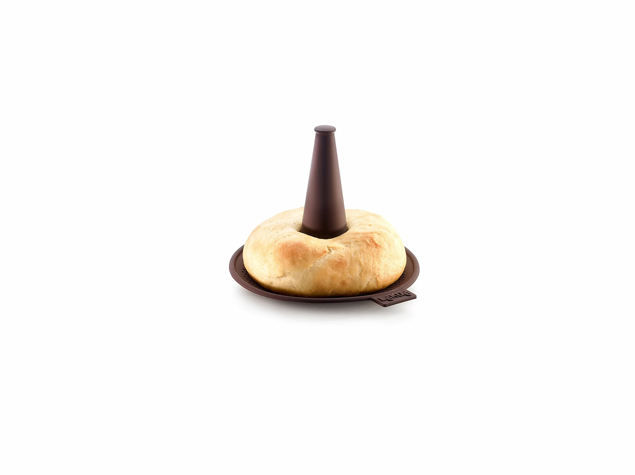 Lékué Lekue Maker with 6 Individual Bagel Molds, Silicone, Marrone, 10.3 x 12.4 x 13.5 cm