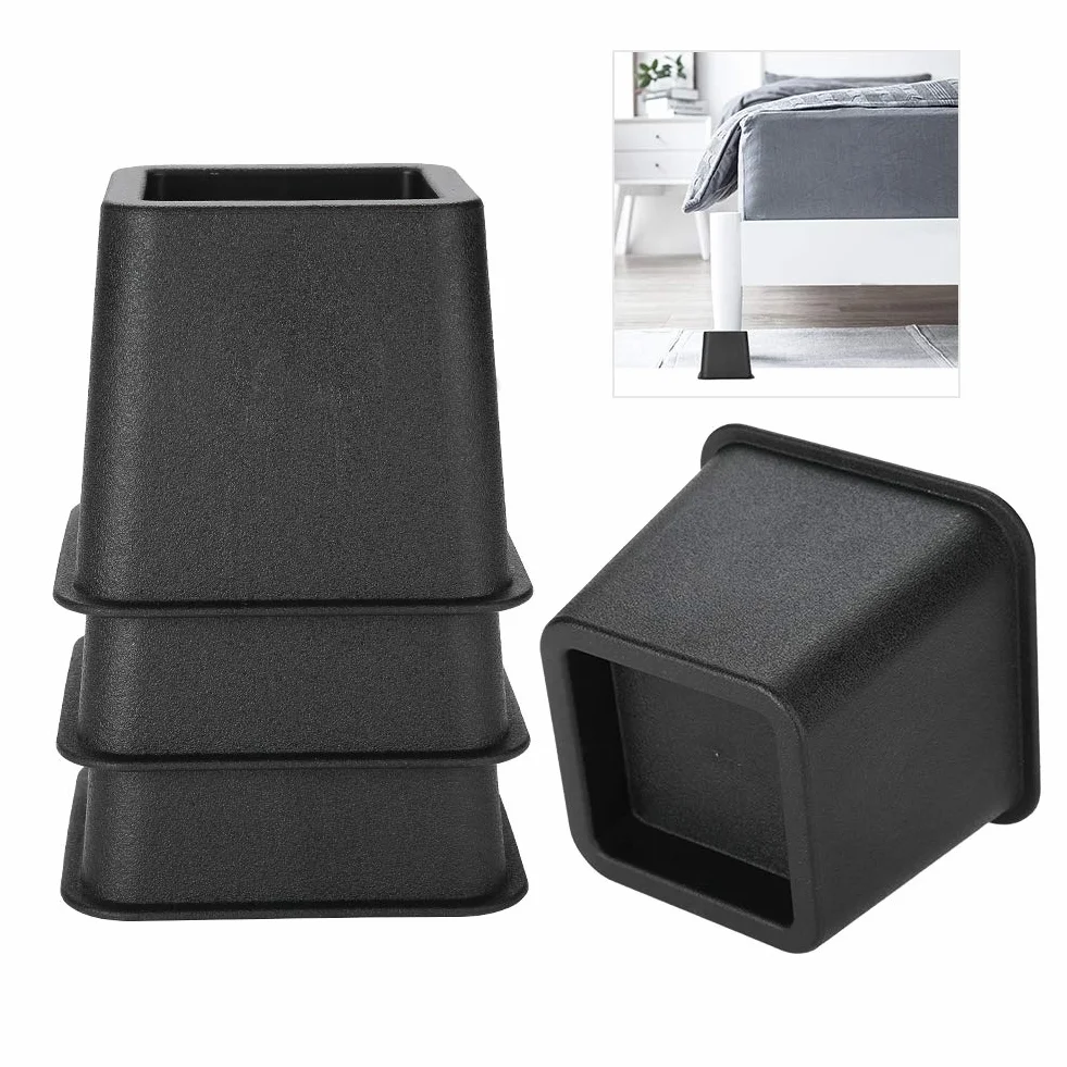 Ejoyous Rialzo per mobili Robusto, 4 Pezzi 5 Pollici (12 * 12 * 10cm) Set di alzate per Piedi di Tavolo Alto Letto Sedia Divano per deposito sotto Il Letto, Alzate per mobili Heavy Duty Resistenti