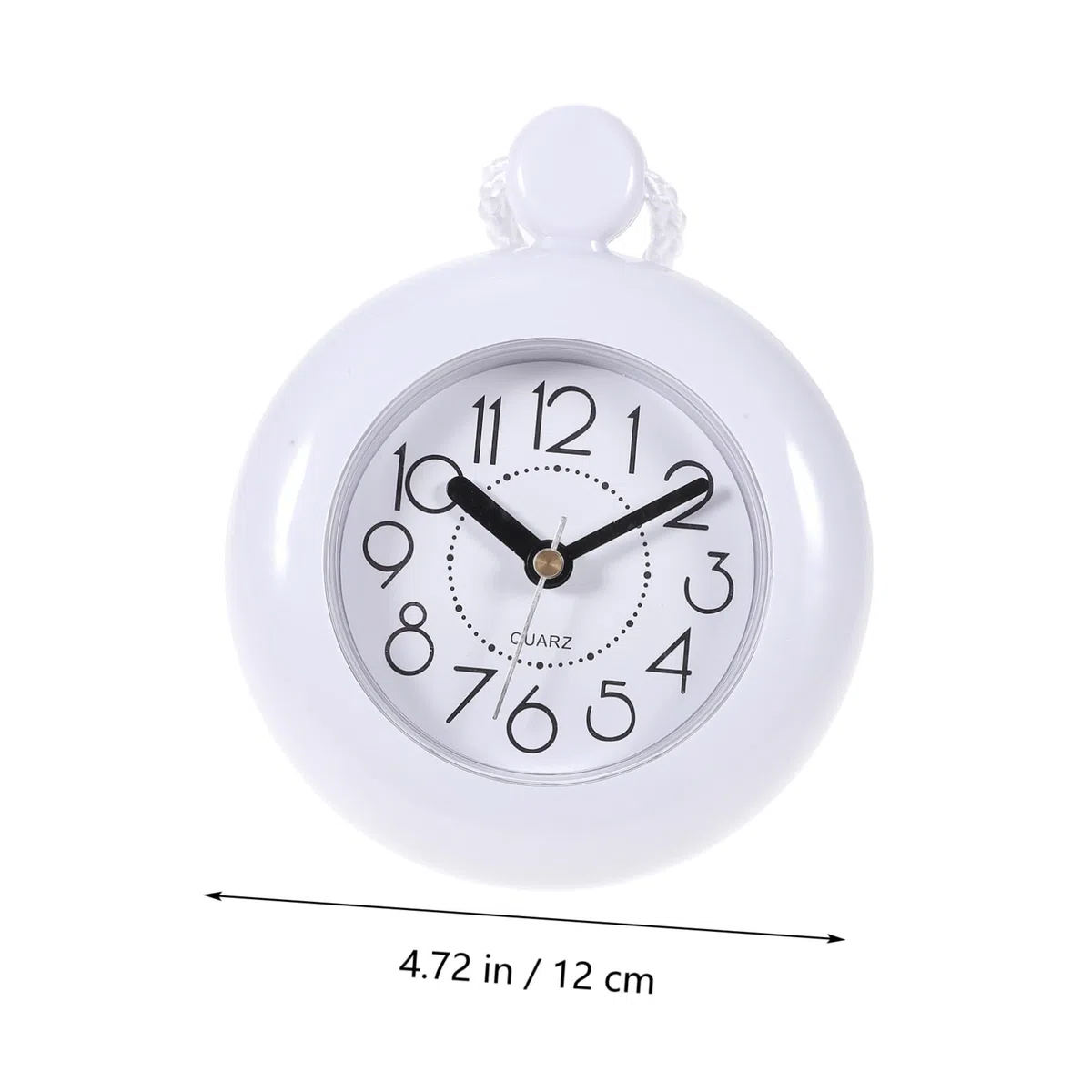 Garneck Orologio da parete per bagno impermeabile con design sospeso leggero, ideale per la decorazione di doccia sauna e piscina a batteria