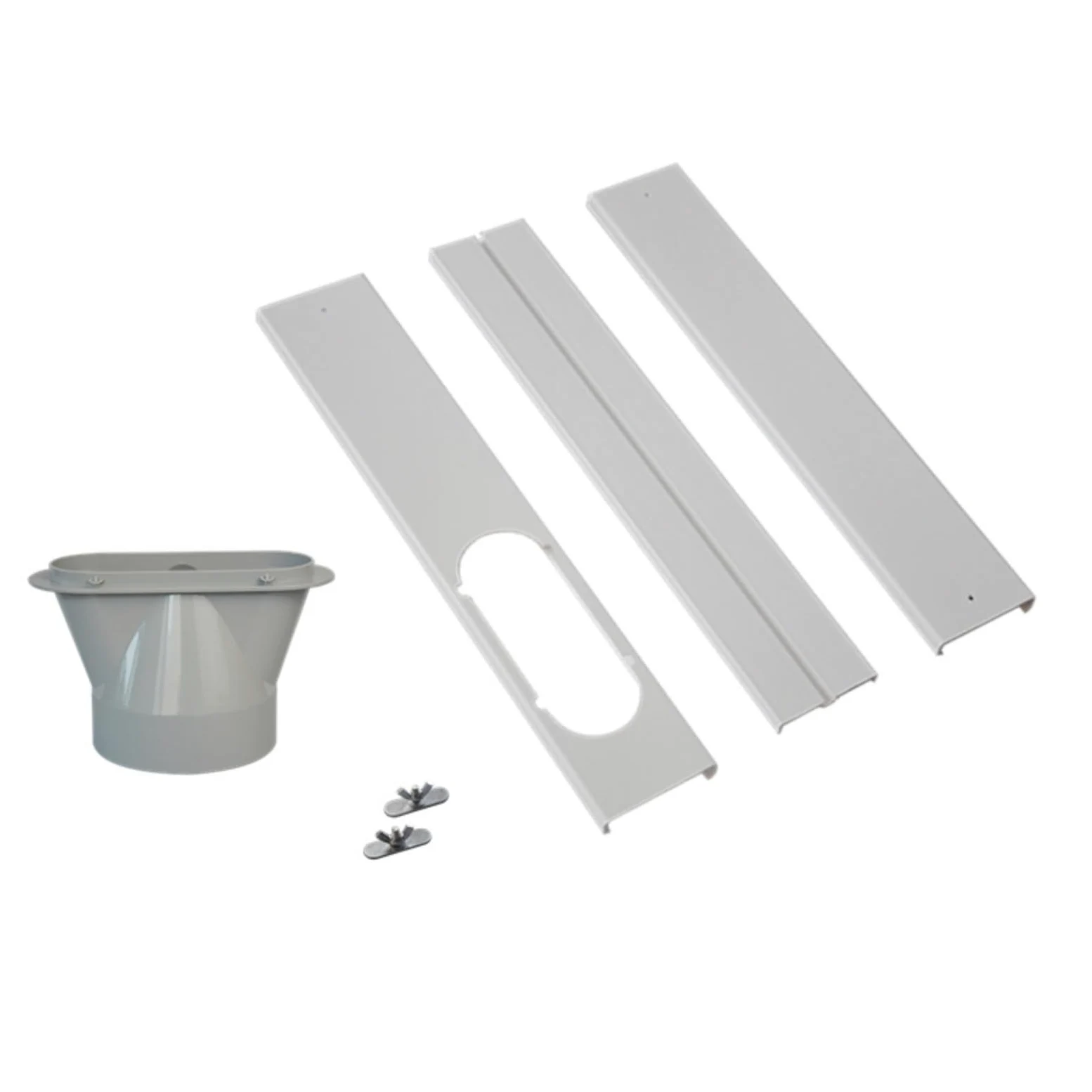 Kit di Scorrimento per Finestre Elastiche e Tenuta Universale per Aria Condizionata Portatile - Tubo di Scarico Con Accoppiatore, Ventilazione AC Regolabile per Finestre Scorrevoli