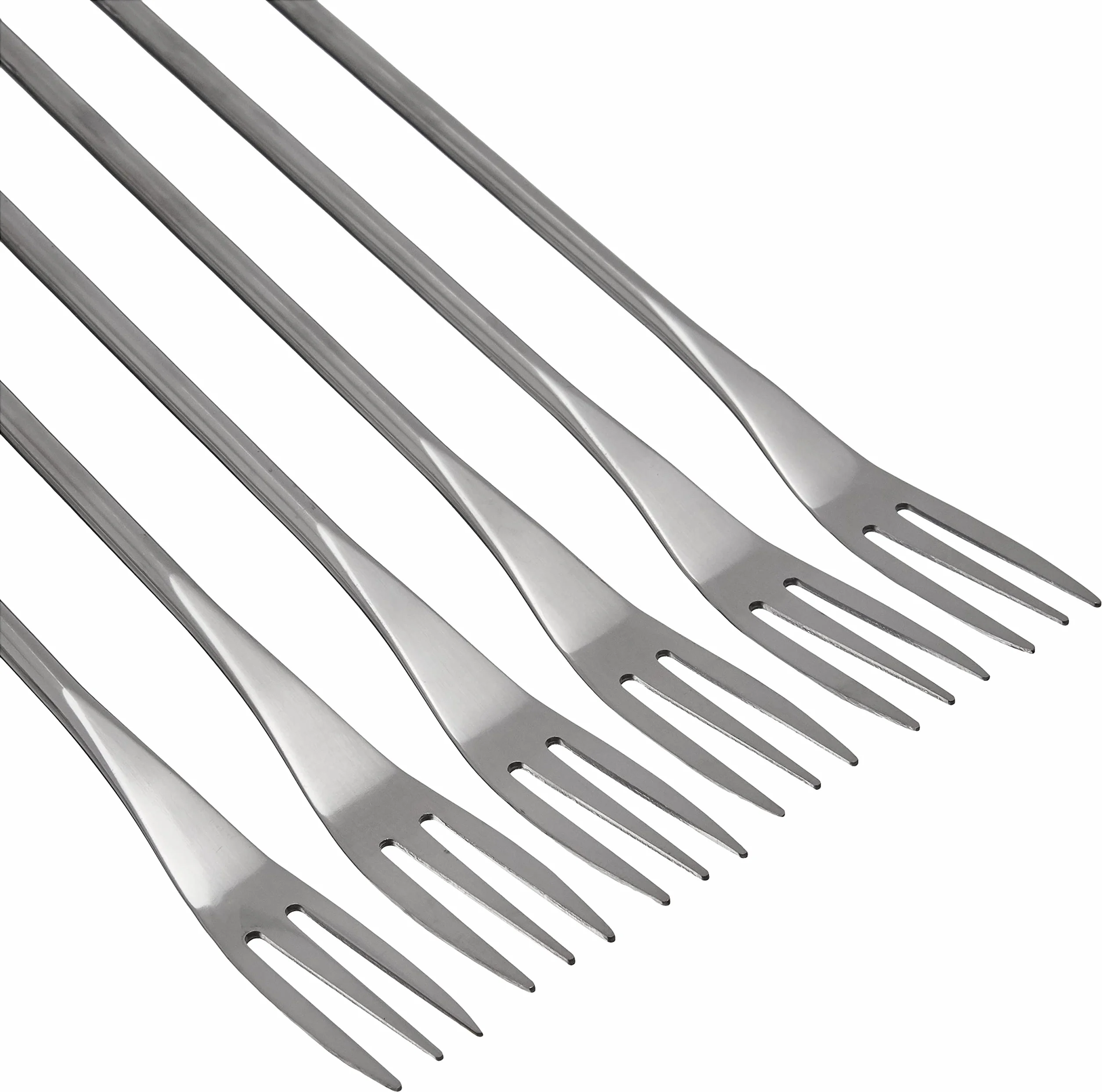 Kuhn Rikon 32040 Set forchette da fonduta in Acciaio Inox, 6 Pezzi