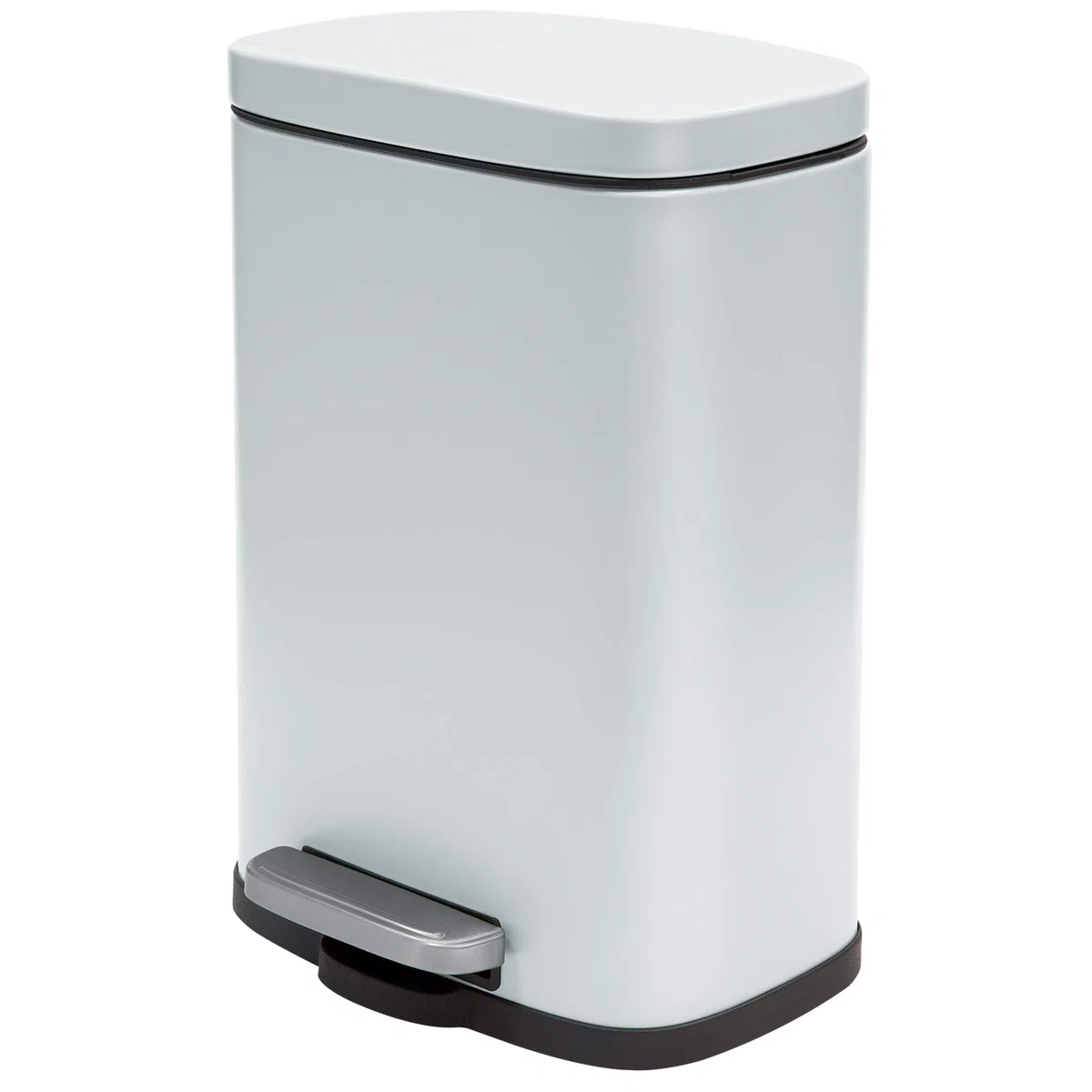 Spirella - Cestino per Bagno a Pedale Modello Akira - Acciaio Inossidabile di Alta Qualità - Chiusura Silenziosa Easy-Close - Bianco Opaco - 5L - Accessori per il bagno