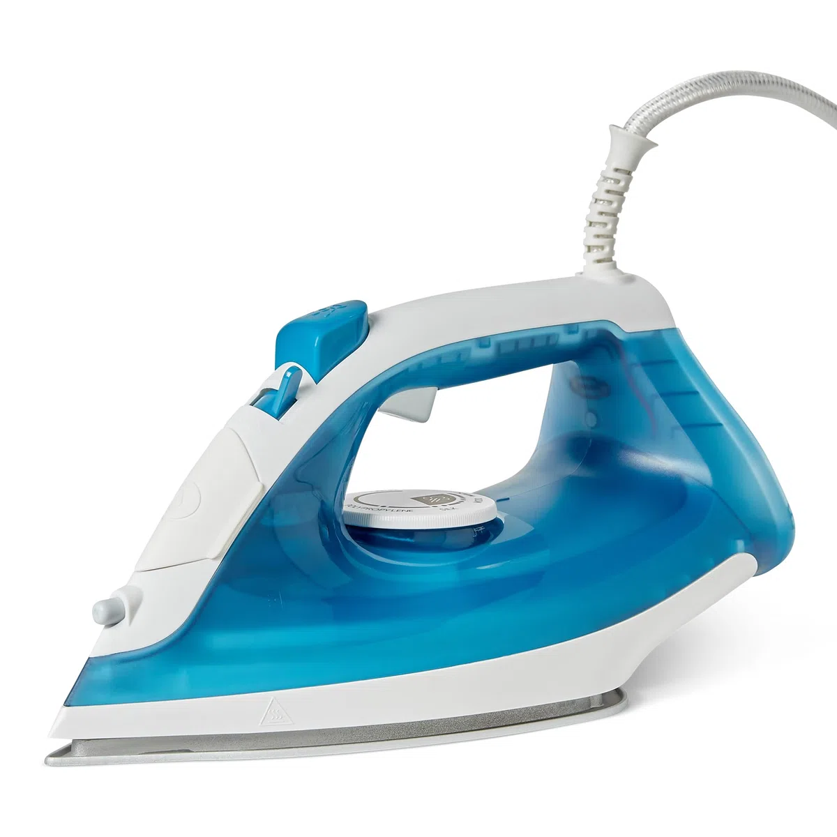 Amazon Basics Ferro da Stiro a Vapore con Piastra Antiaderente, 1800 W, Vapore Continuo 20g, Serbatoio da 200mL, Colore Blu