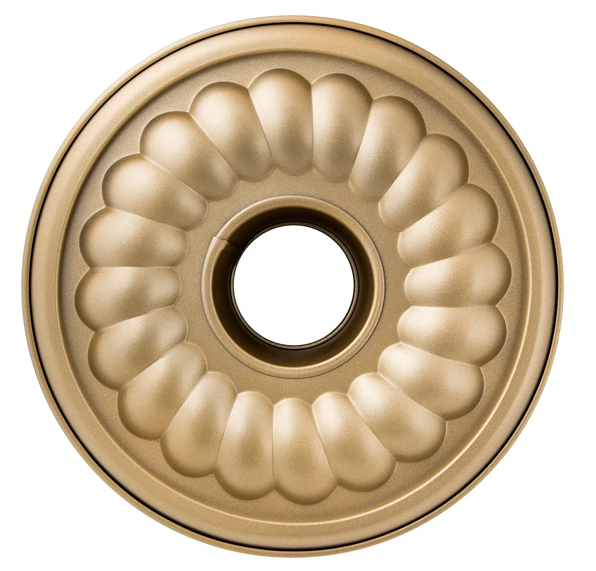 Zenker 7352 - Linea Mojave Gold - Tortiera apribile Dorata a 2 Fondi con Base sporgente, in Antiaderente con Particelle minerali di Rinforzo, Oro/Marrone, ca. Ø 26 cm