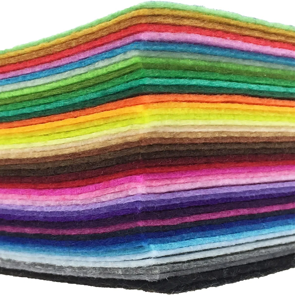 flic-flac 42 fogli di feltro A4, colori assortiti, 20 cm x 30 cm, 42 colori a scelta, per fai da te, patchwork