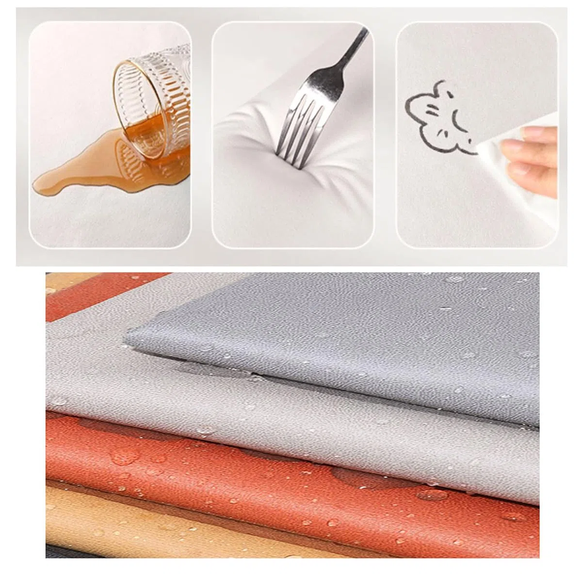 Cuscino da giardino a forma di U, impermeabile, spesso a forma di U, cuscino per sedia, per casa, giardino, ufficio, interni ed esterni (50 x 50 x 5 cm, blu)