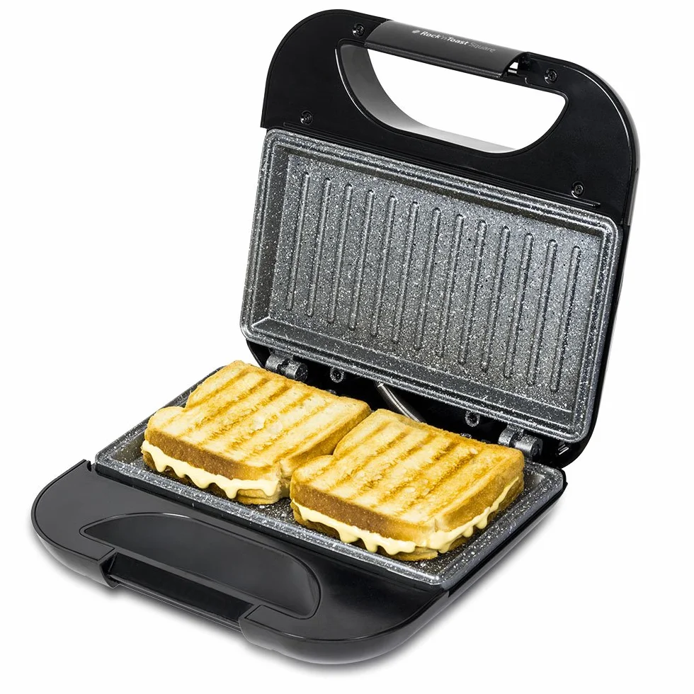 Cecotec Tostapane Rock'Toast. Rivestimento antiaderente, manico isolato, vano porta-cavo, 750 W (Rock’nToast)