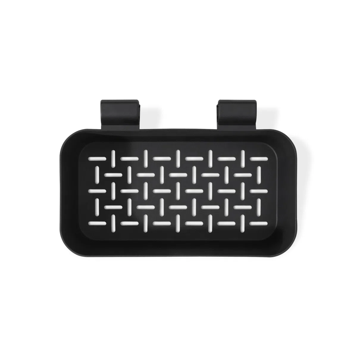 Weber Works Portacondimenti / accessorio a pressione per guide laterali su tavolini Weber Works, fori di drenaggio, lavabile in lavastoviglie, 11,5 x 30,5 x 20,5 cm