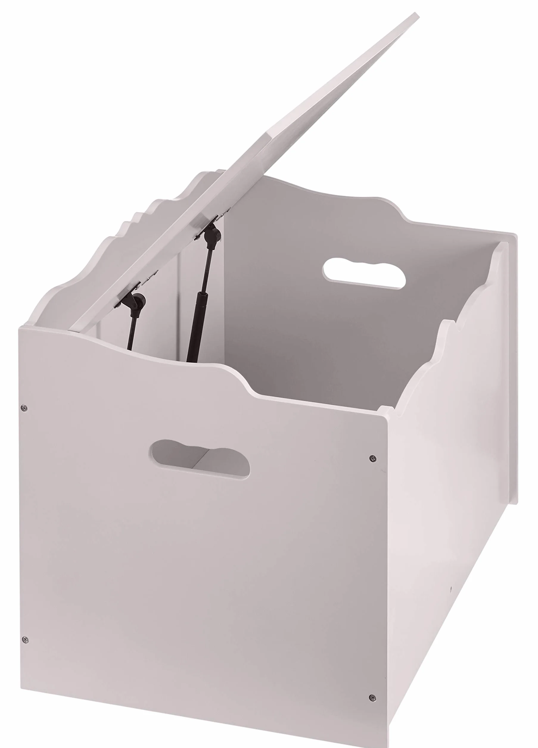 Amazon Basics Scatola in legno per giocattoli, grigio, 76.2 x 45.7 x 48.3 cm