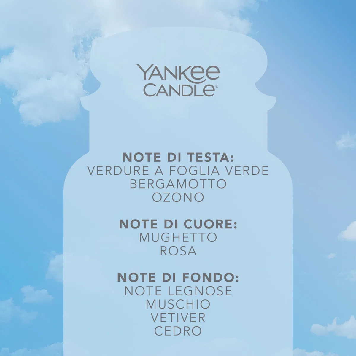 Yankee Candle Candela profumata in giara grande | Clean Cotton | Durata Fino a 150 Ore | Regali per donne