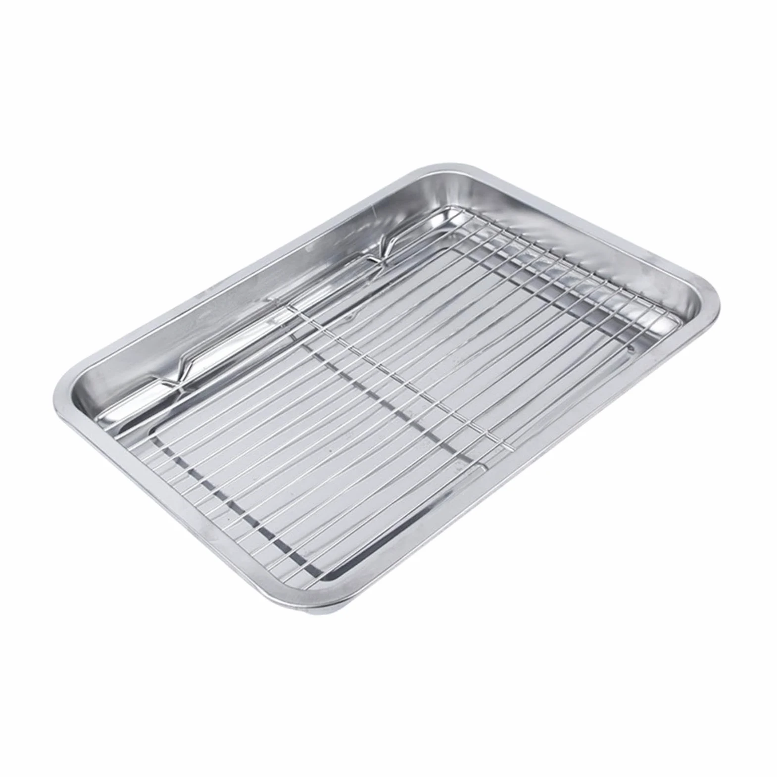 Teglia da forno con griglia di raffreddamento, teglia per biscotti per cucinare e grigliare, multicolore, 50 cm x 35 cm x 4,8 cm