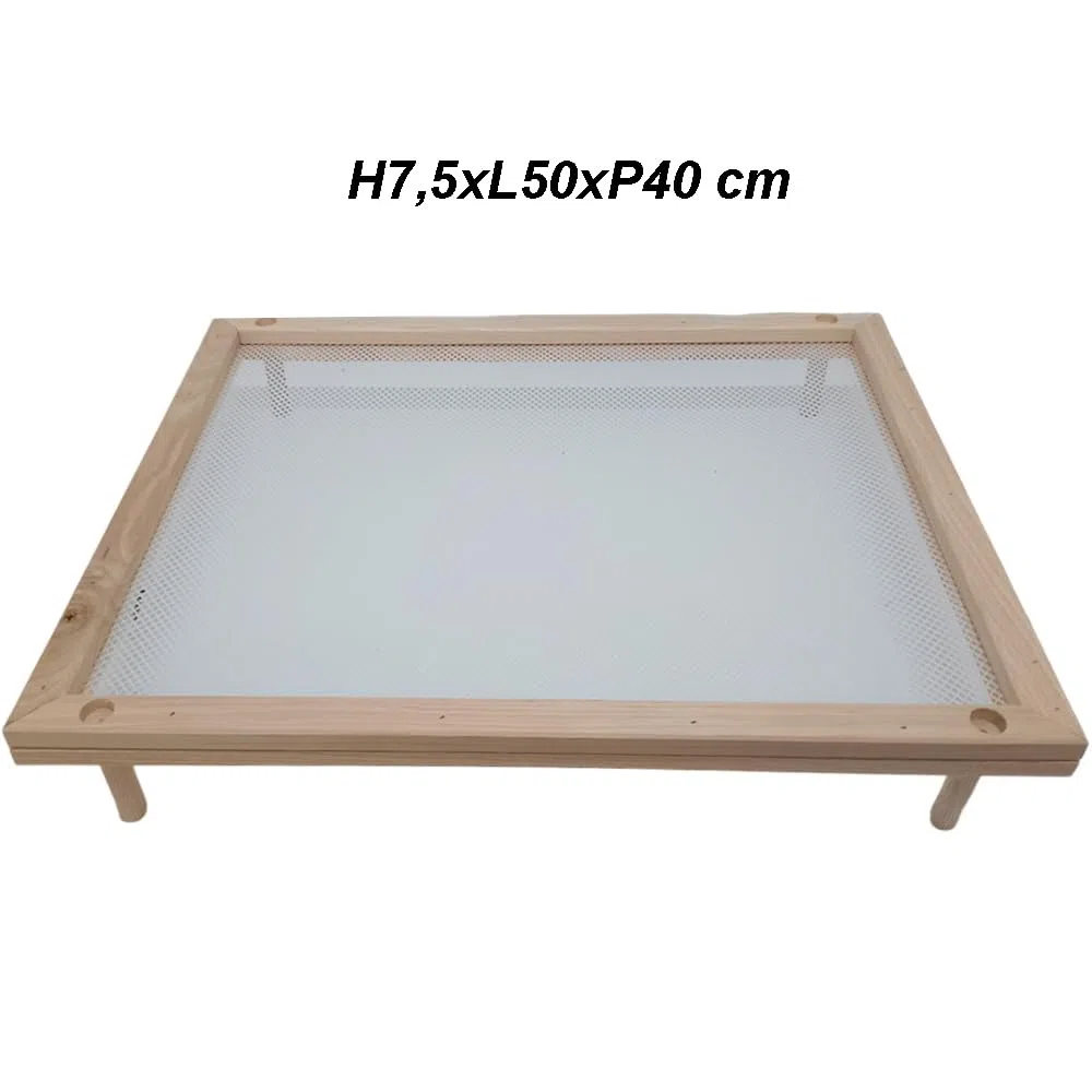Set 4 Essiccatori impilabili sovrapponibili con telaio in legno e rete alimentare stendipasta per essiccare cibi alimenti pasta funghi verdure