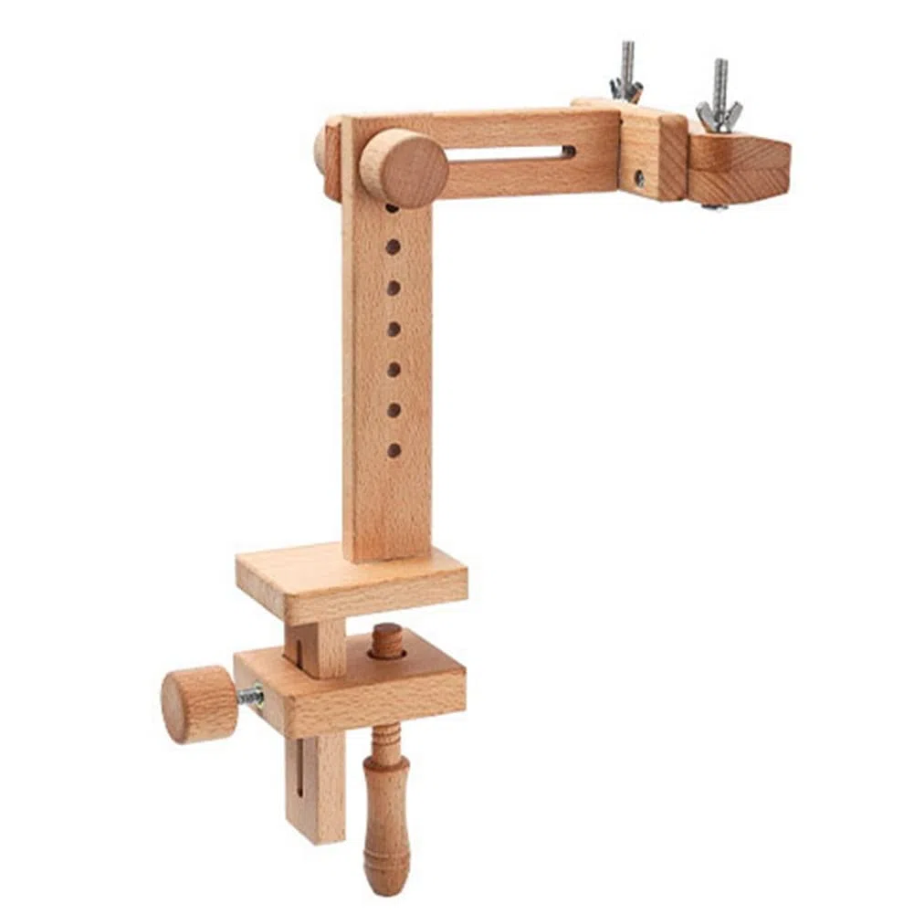 Legno Bastone Telaio 360 Gradi Rotazione Regolabile Desktop Stack Croce Punto , Telaio Croce Punto, Supporto Stick
