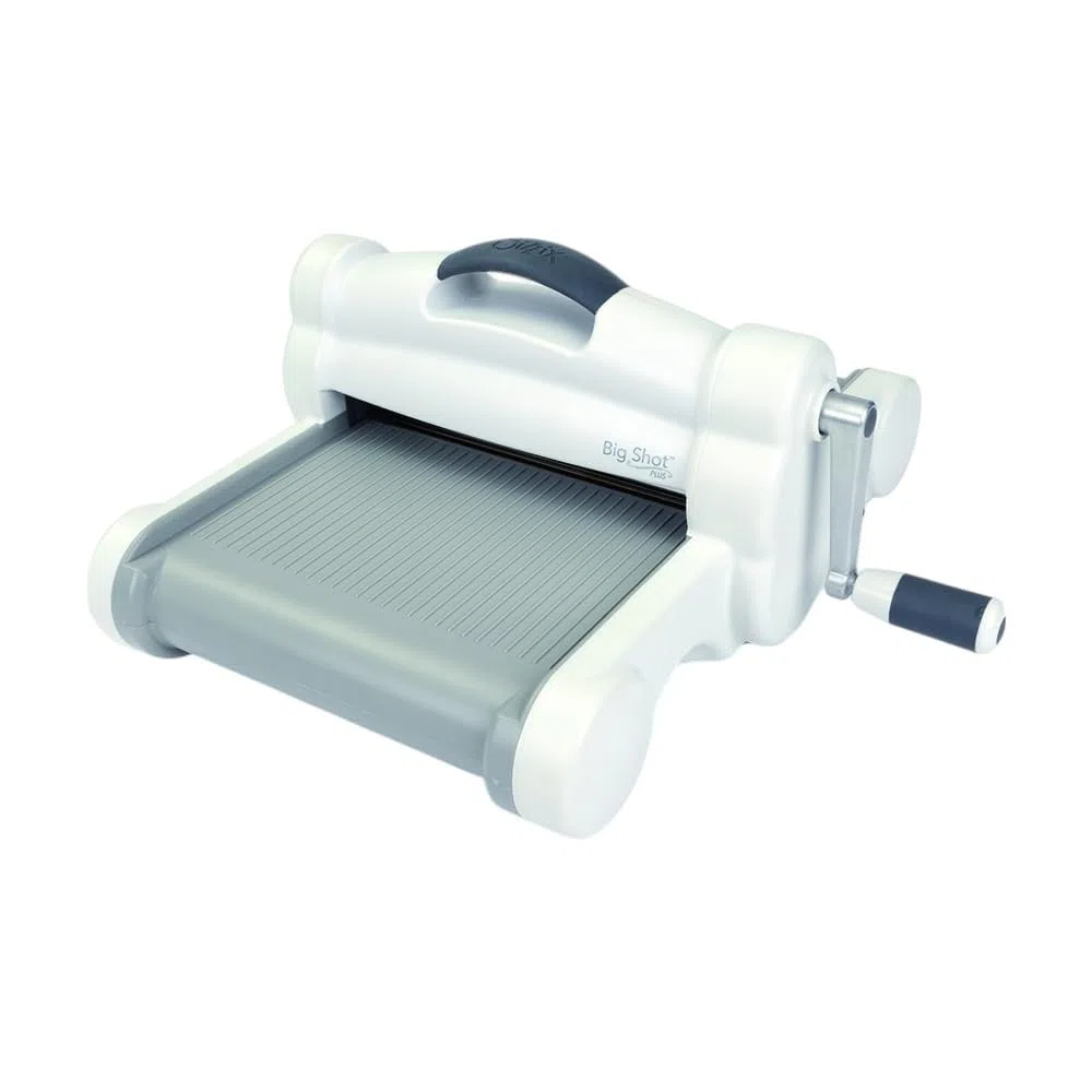 Macchina per fustellatura e goffratura Sizzix Big Shot Plus per arte e artigianato, ideale per realizzare biglietti, scrapbooking, adesivi e scrivere diari | A4 da 21 cm