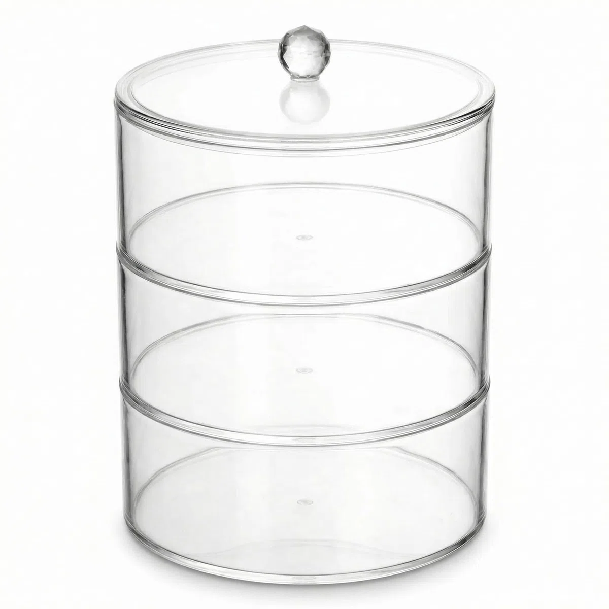 QWORK® Organizer per Cintura a 3 Strati, Portaoggetti Impilabile in Acrilico per Cinture, Orologi, Braccialetti